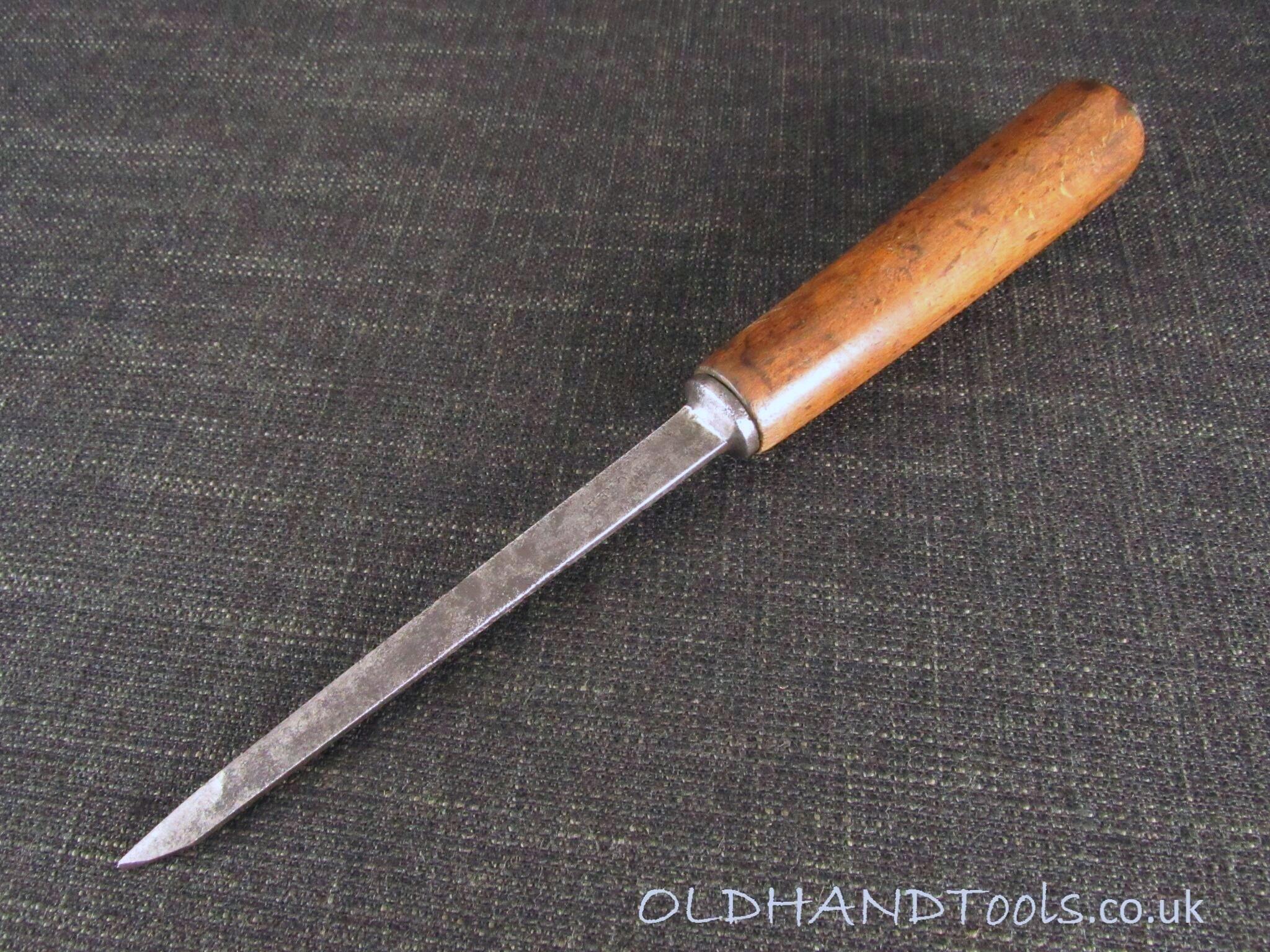 Early GREEN Mortice Chisel - 1/8 inch - Pig Sticker - for restoration