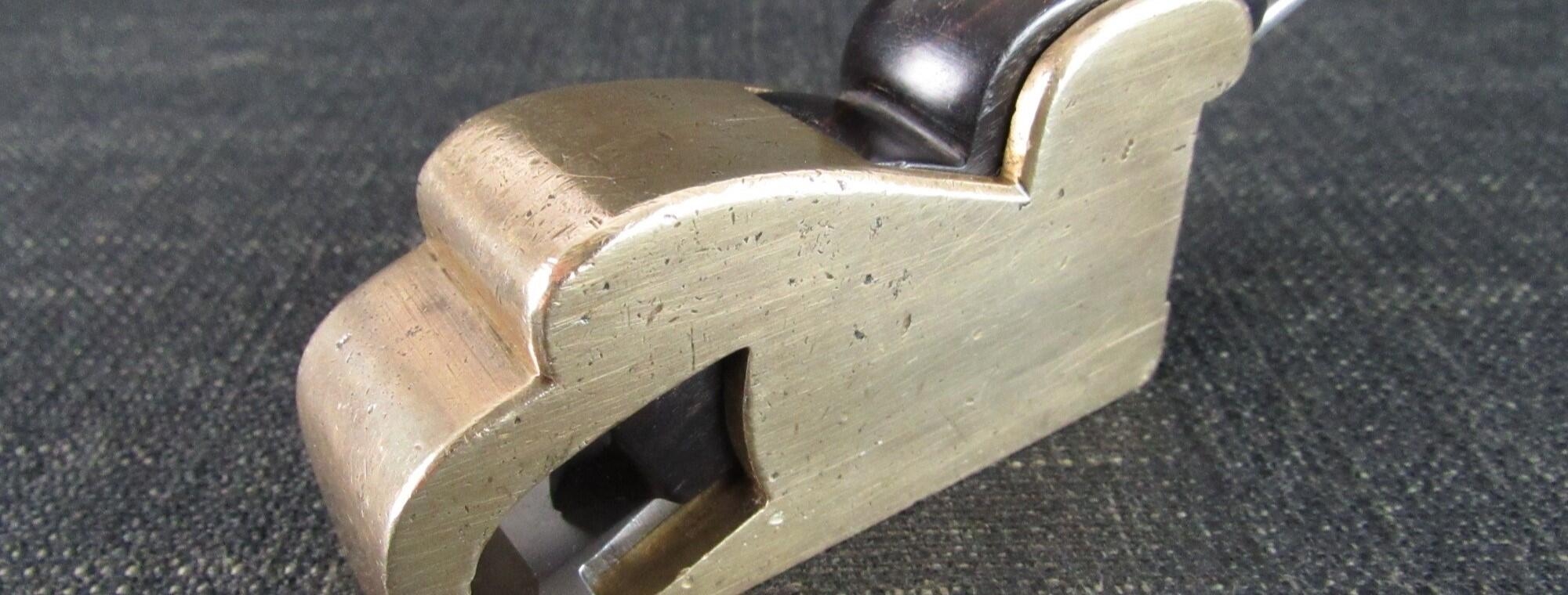 Gunmetal Bull Nose Plane with Ebony Wedge