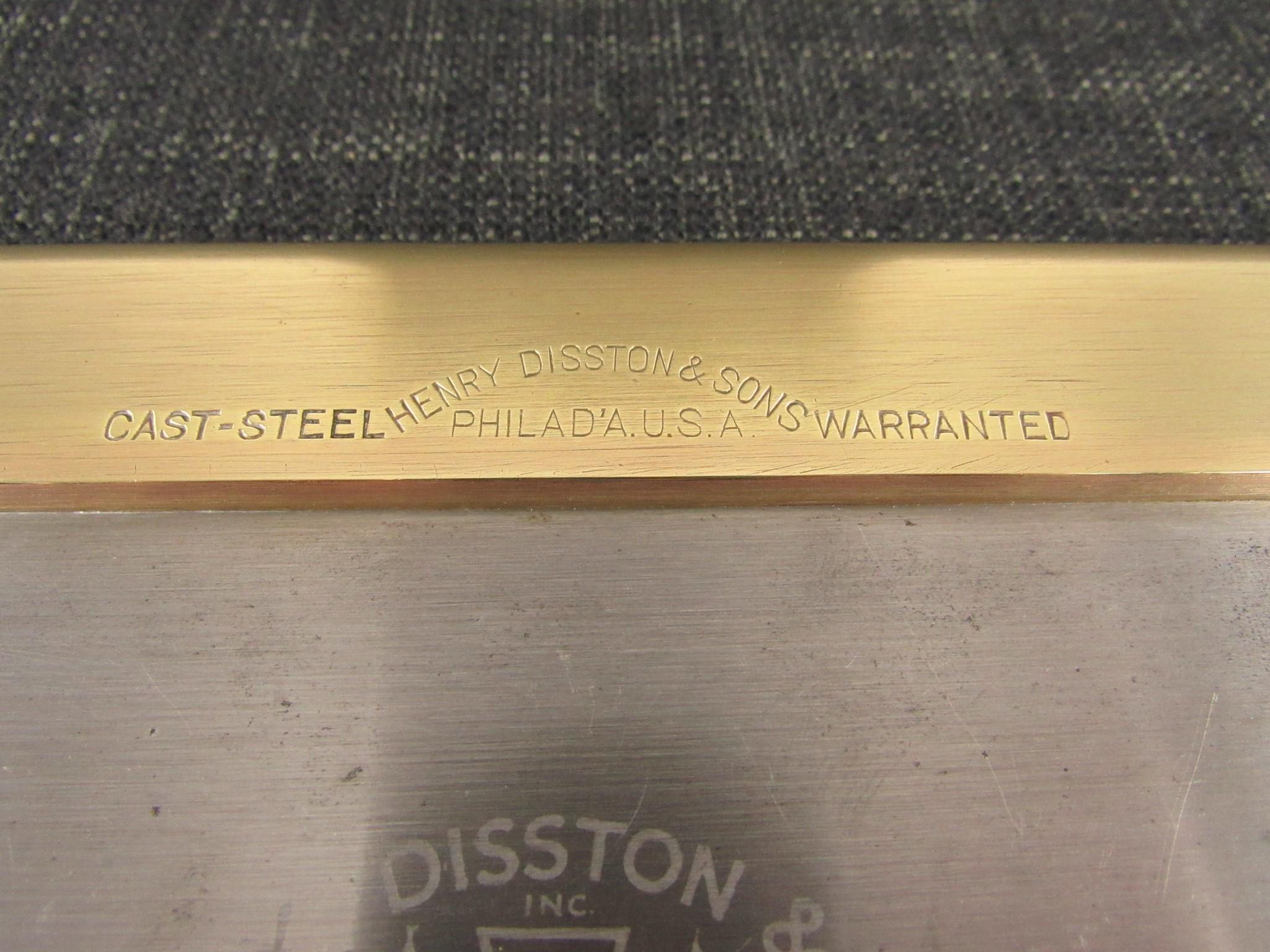 DISSTON No.5 Brass Back Saw - 14 inch