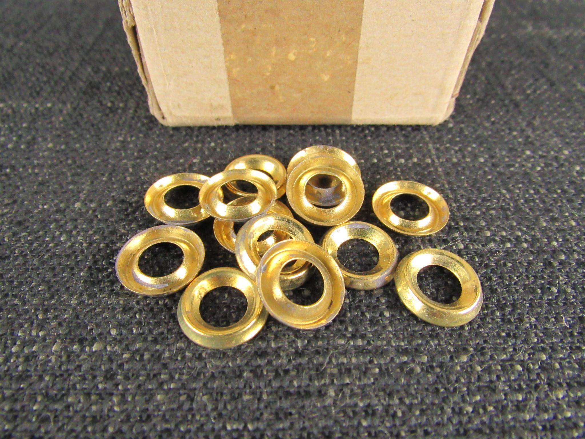 50 Brass Cup Washers - Size 10