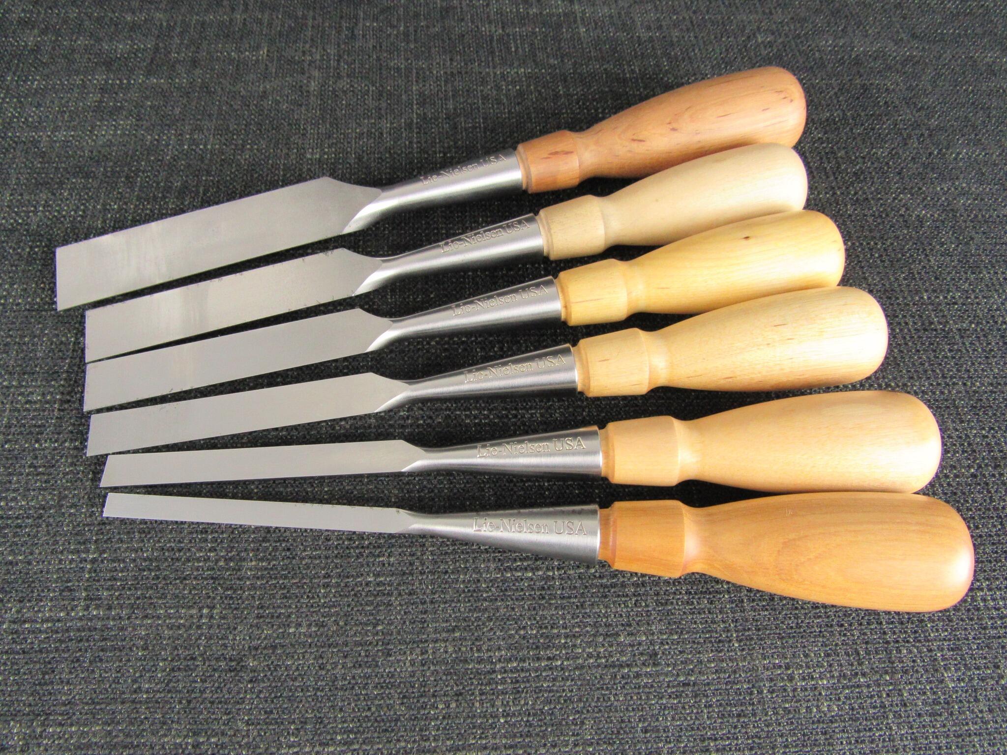 6 LIE NIELSEN Bevel Edge Chisels *SOLD*