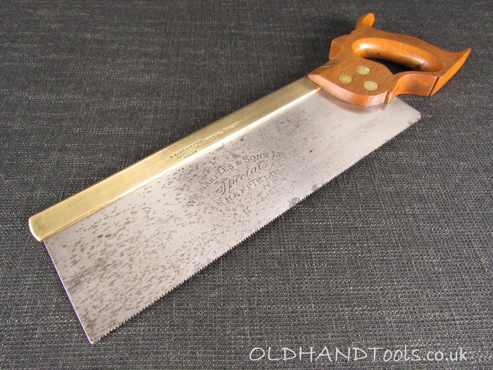 MARPLES Special Quality Brass Back Saw - 12 inch *SOLD*