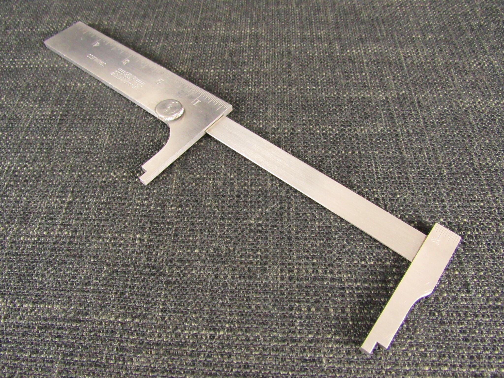 STARRETT 1025 Pocket Slide Rule Caliper 5 inch