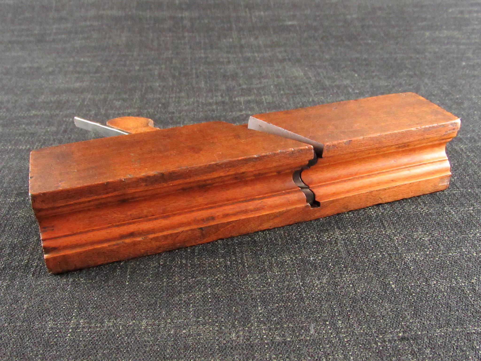 A Rare Complex Profile Moulding Plane by BUCK - Astragal & Hollow Single Iron Sash Plane