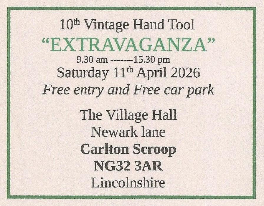 10th Vintage Hand Tool Extravaganza