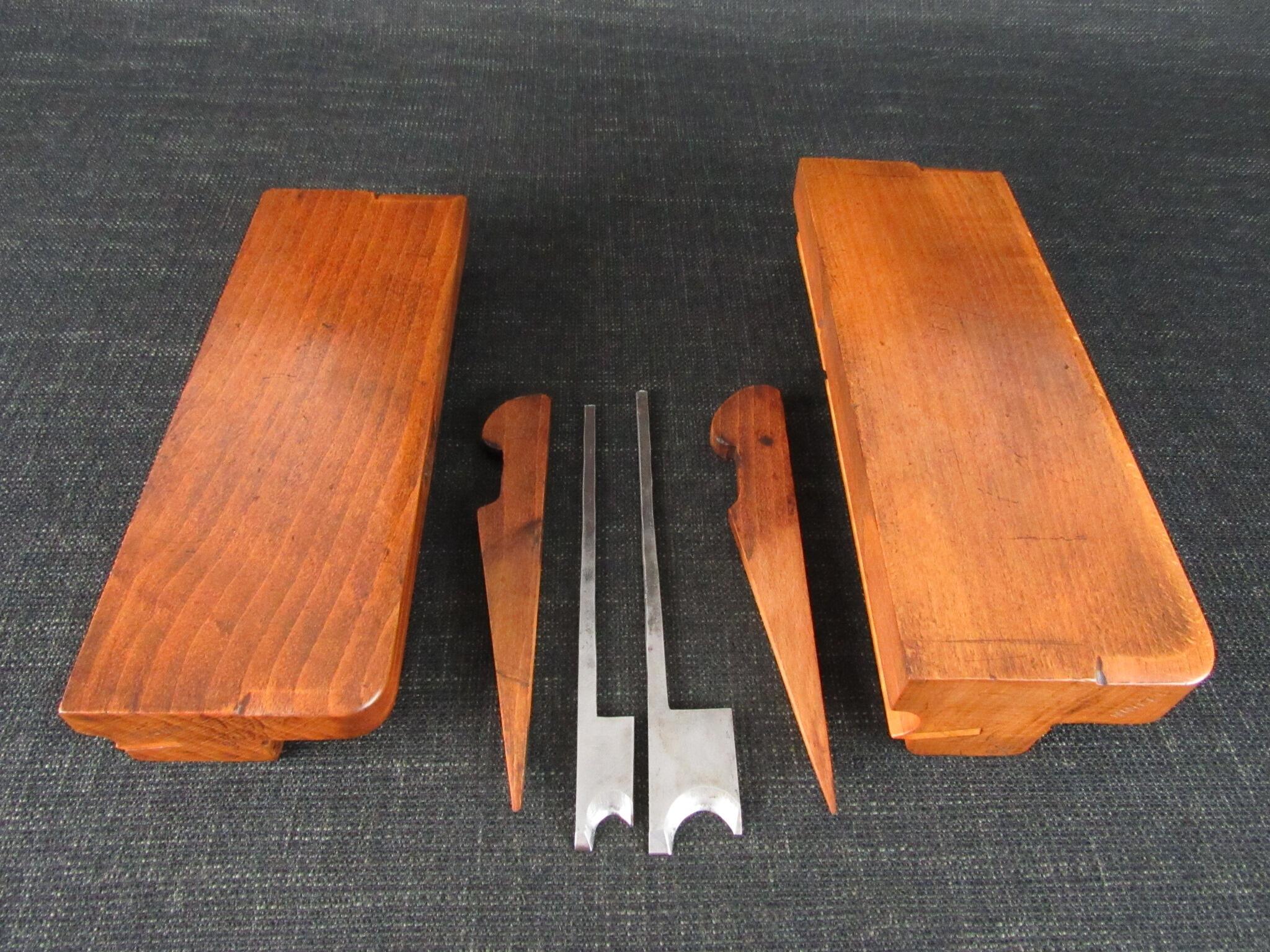 Pair of WILLIAMS Side Bead Moulding Planes - 3/8 & 3/4 inch