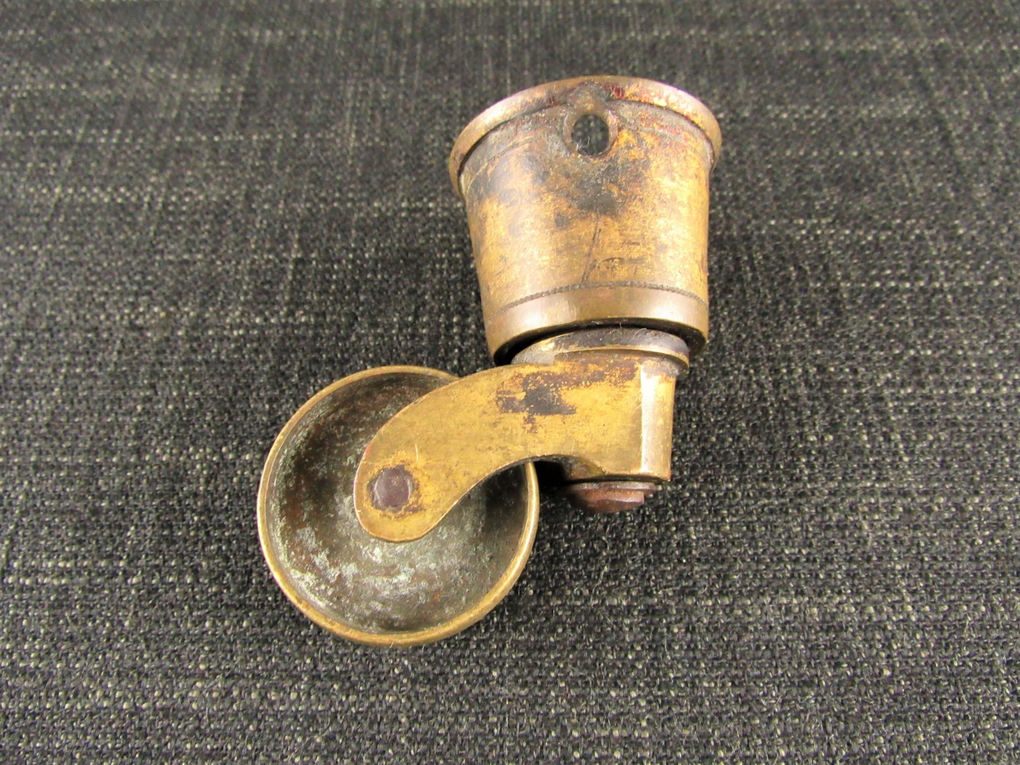 Vintage Brass Socket Castor