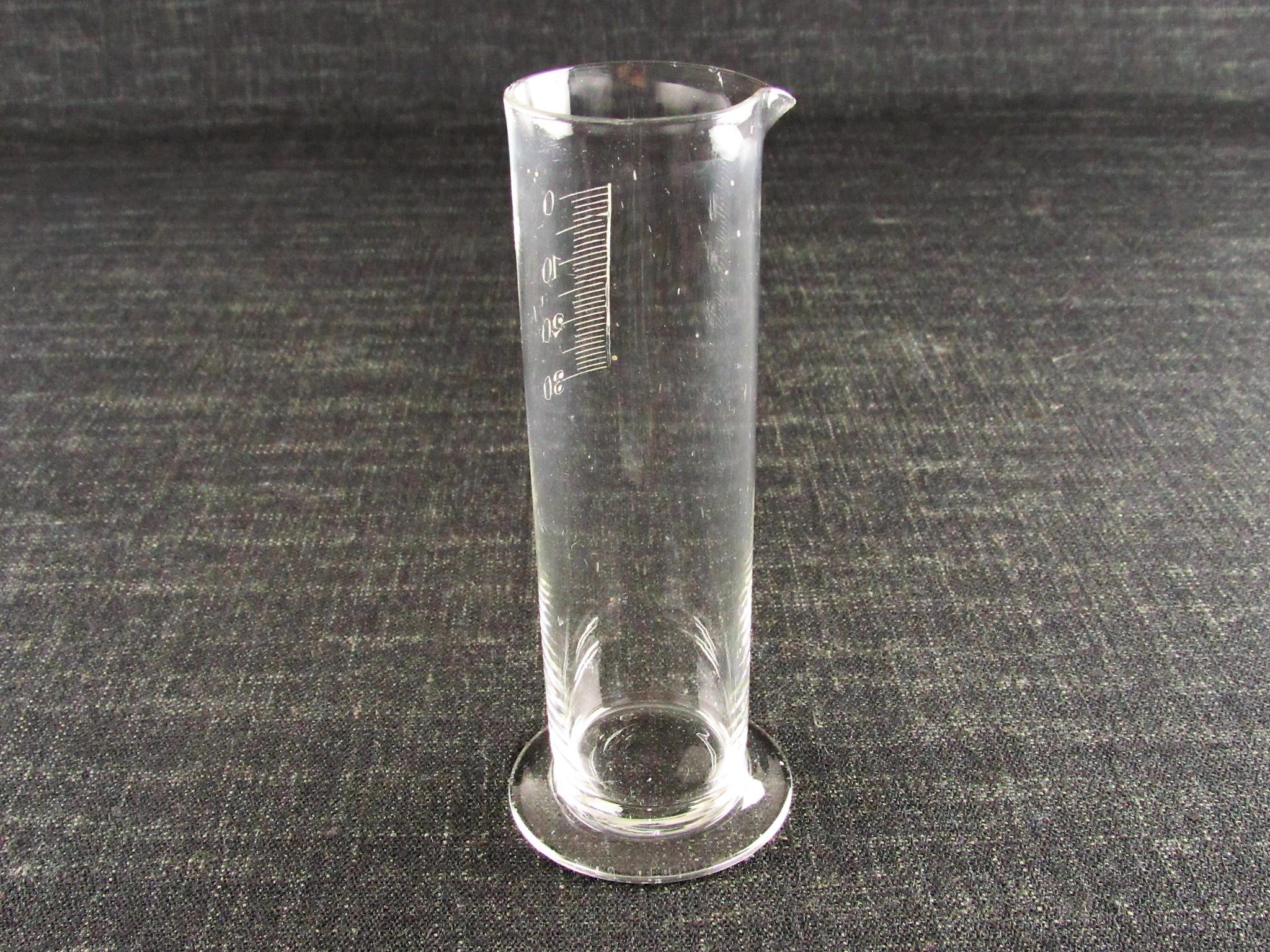 Antique Glass Hydrometer Cylinder or Measure - Brix Scale - Wine Making