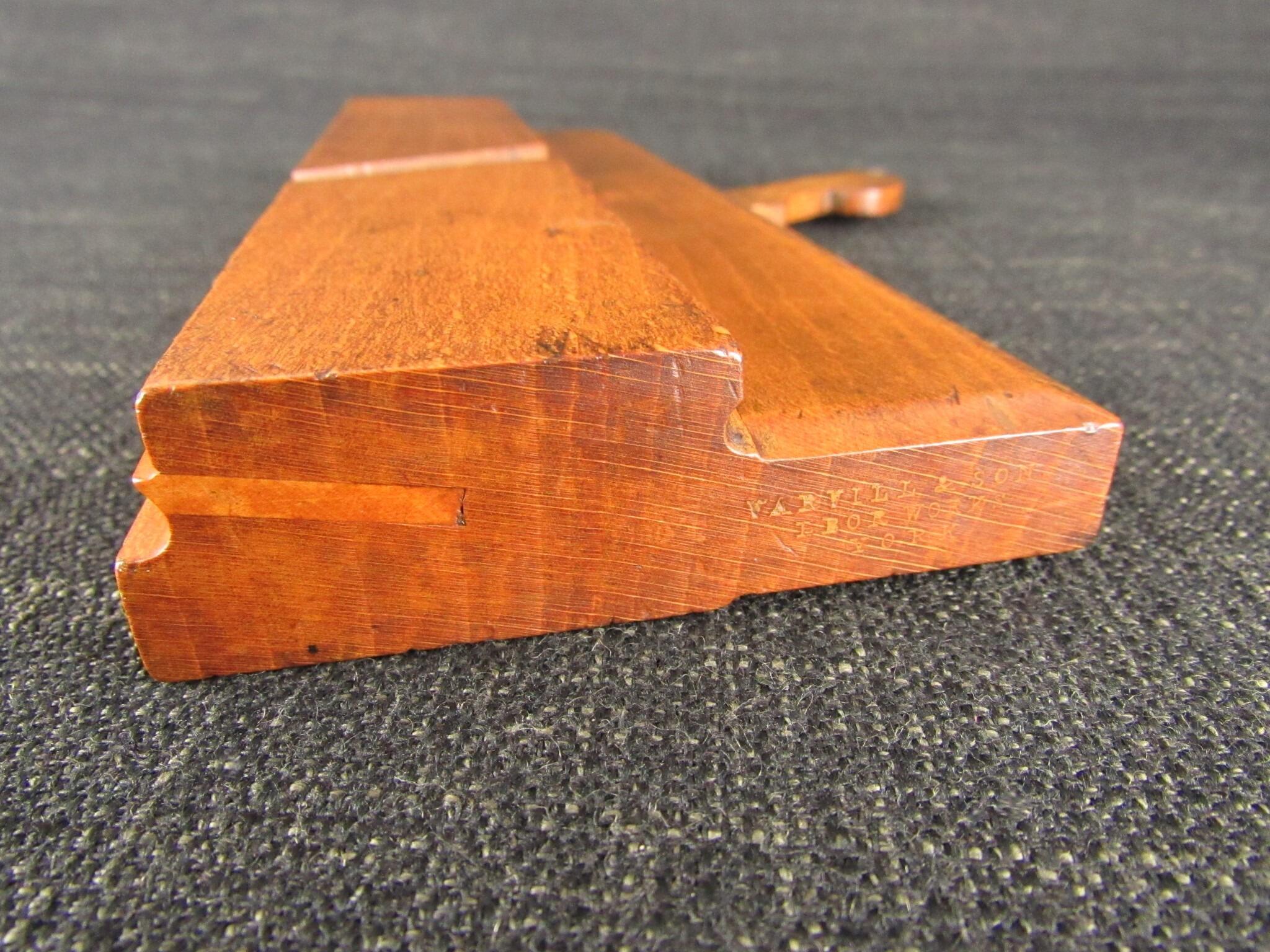 VARVILL Side Bead Moulding Plane for T Underwood Tool Dealer *SOLD*