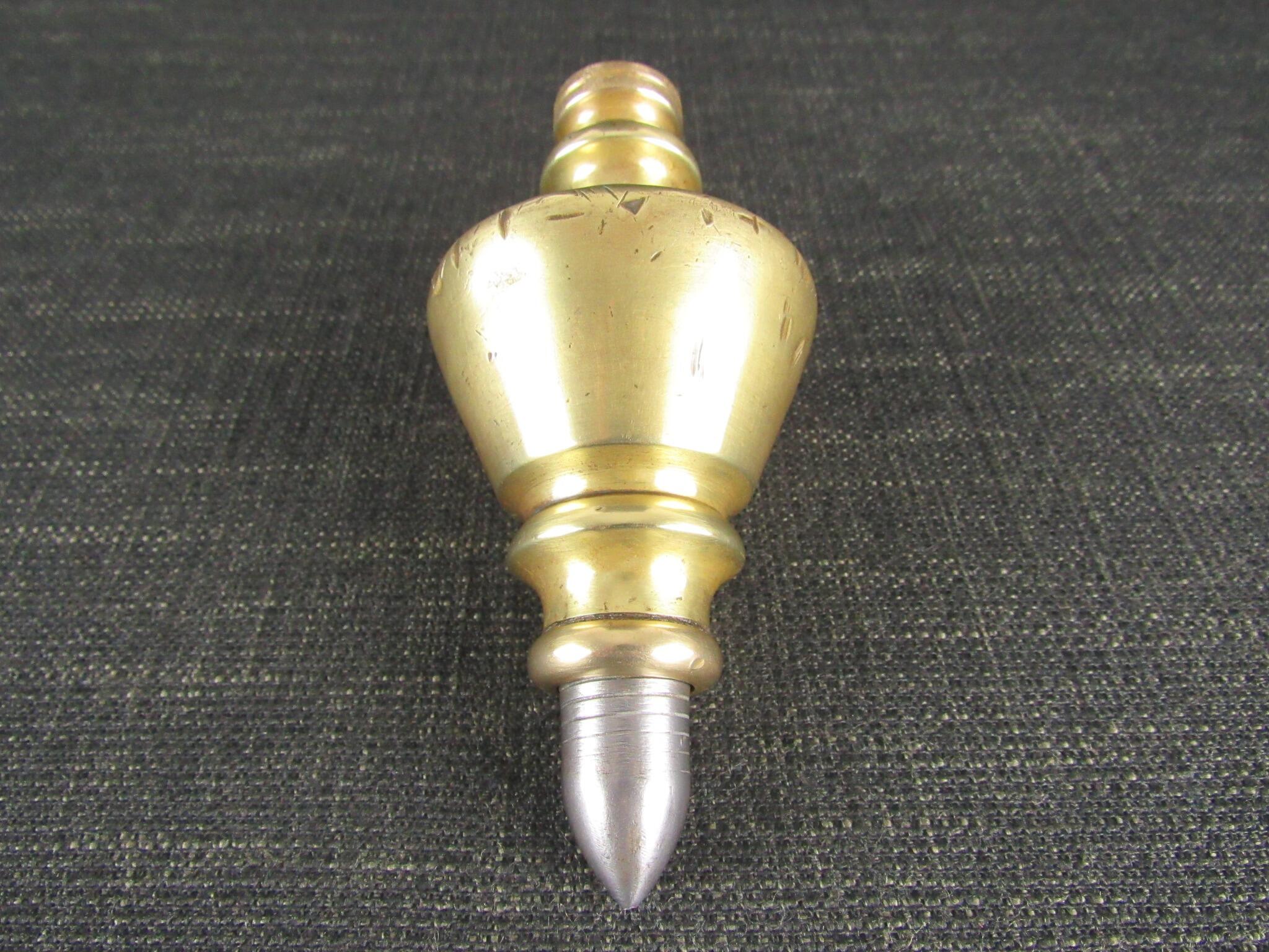 Large Brass Plumb Bob with Steel Point *SOLD*