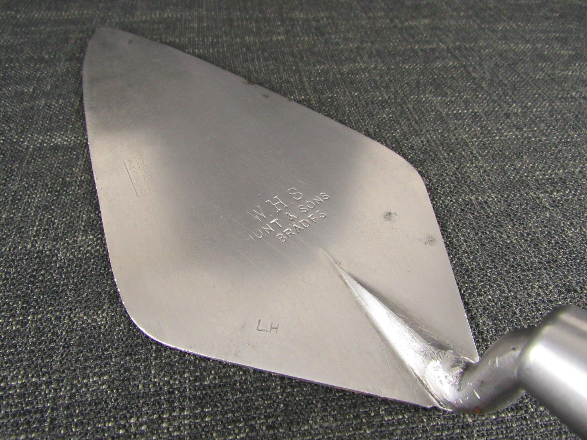 Vintage Left Hand WHS BRADES 2031 Capped Bricklayers Trowel 12 inch SOLD