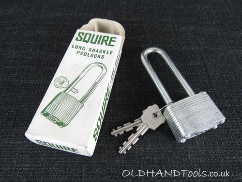 SQUIRE Long Shackle Padlock - New Old Stock