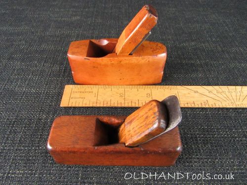 Miniature Boxwood Thumb Smoothing Plane & Another