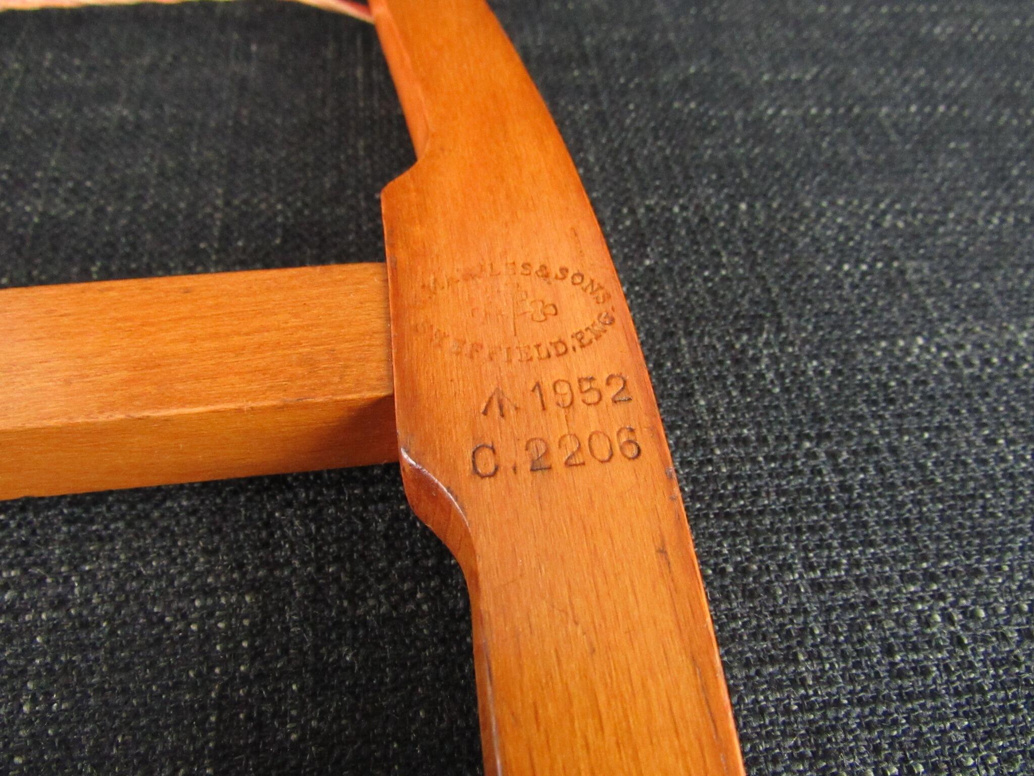 MARPLES Wooden Bow Saw with Military Marks