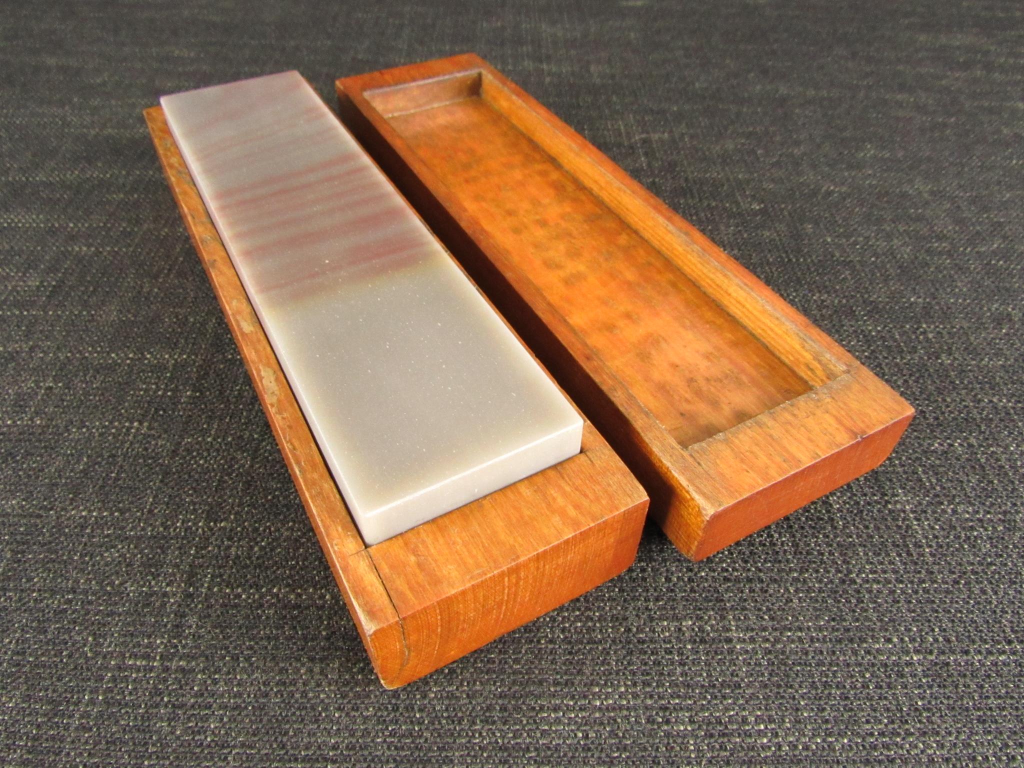 Natural NORTON HB8 Hard Arkansas Oil Stone Sharpening Stone with Red