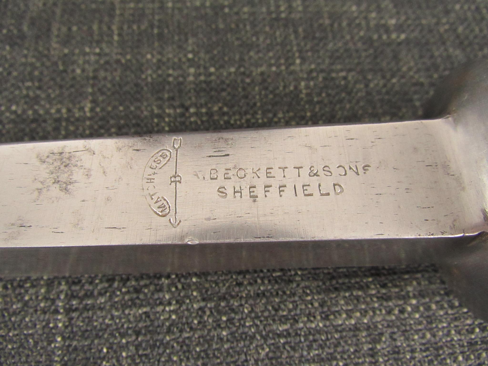 Large Matchless Brand Mortice Chisel by A BECKETT & SONS - 13/16"