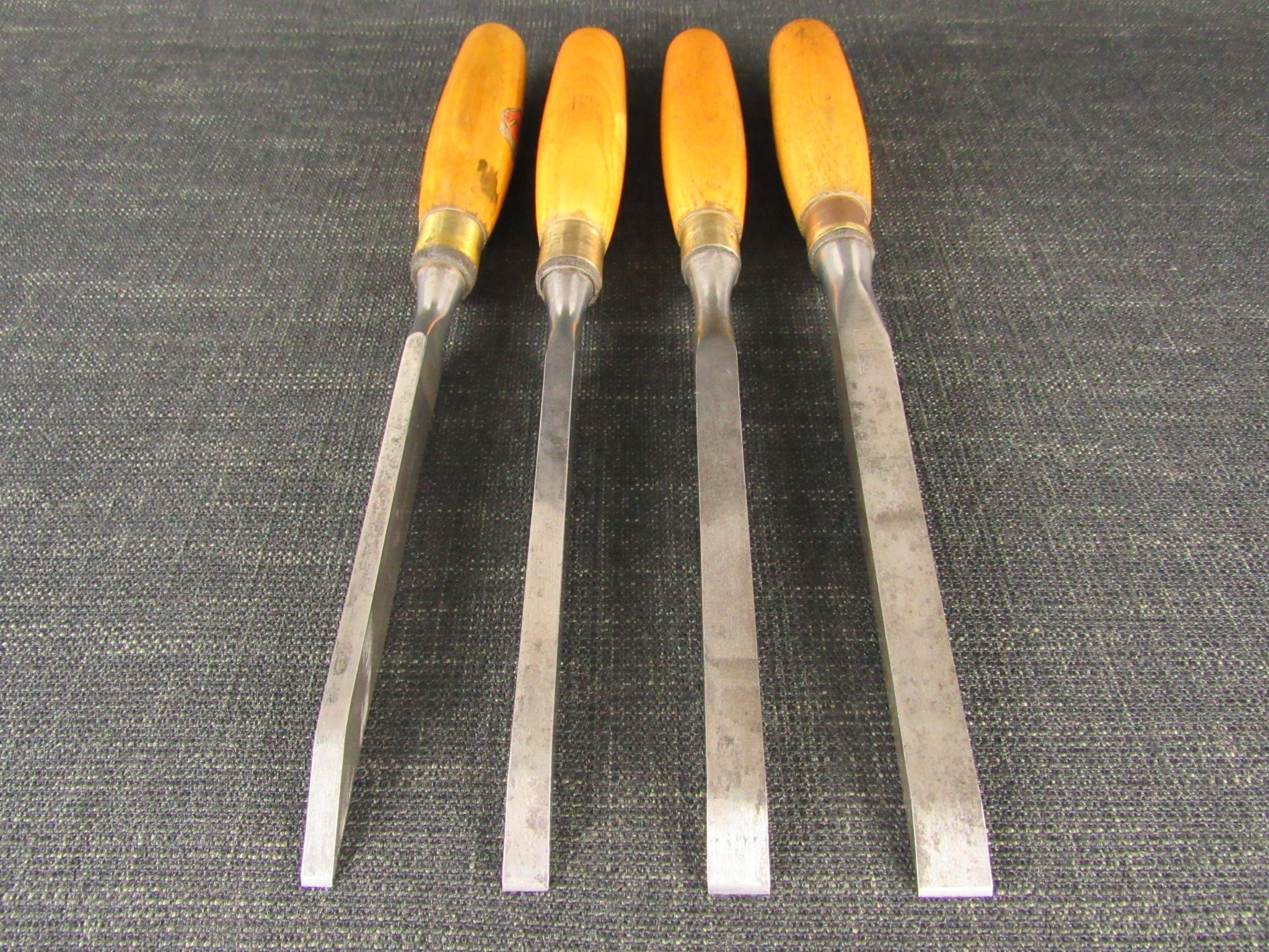 Set of 4 TOGA Mortice Chisels *SOLD*