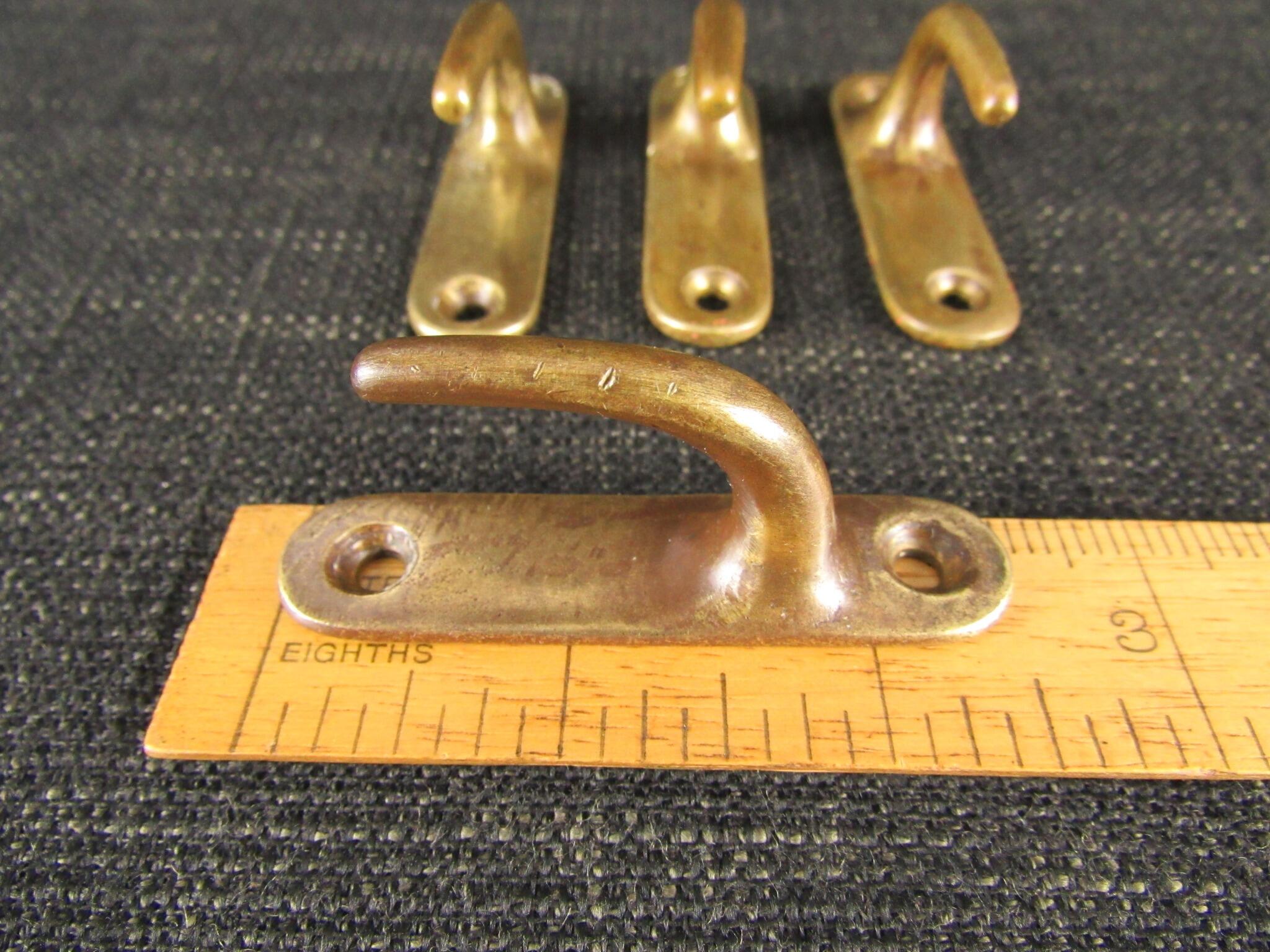 4 Vintage Brass Hooks *SOLD*