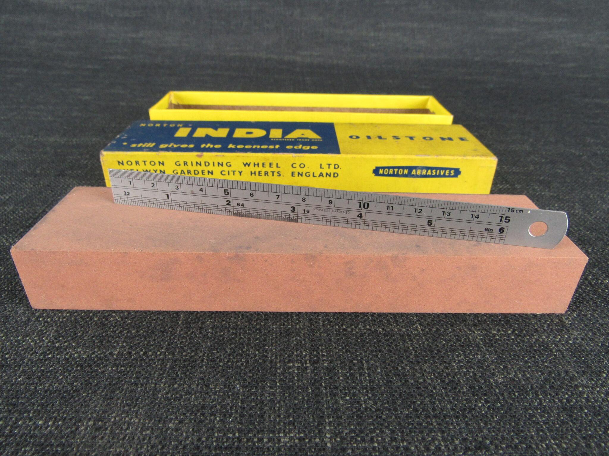 NORTON India combination oilstone/sandstone/whetstone