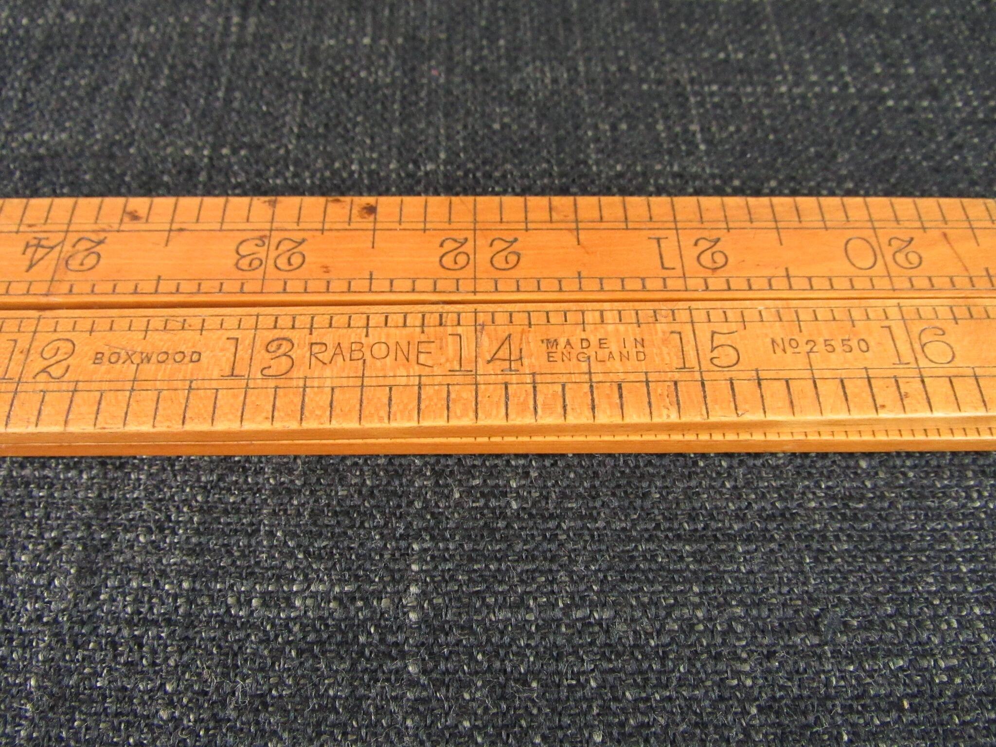 Stanley Rabone 3 foot 4 fold RABONE 2550 Boxwood Rule *SOLD*