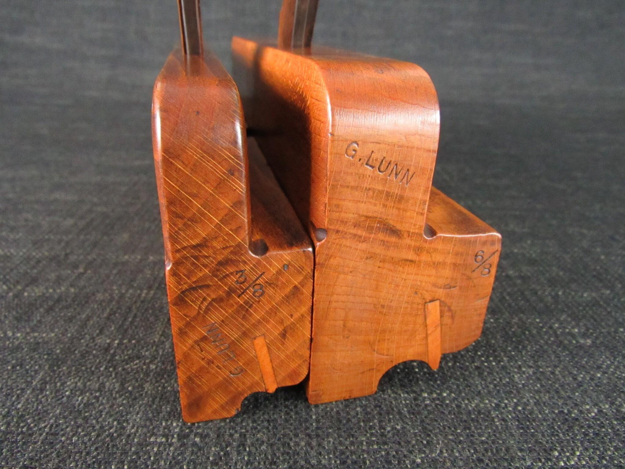 Pair of WILLIAMS Side Bead Moulding Planes - 3/8 & 3/4 inch