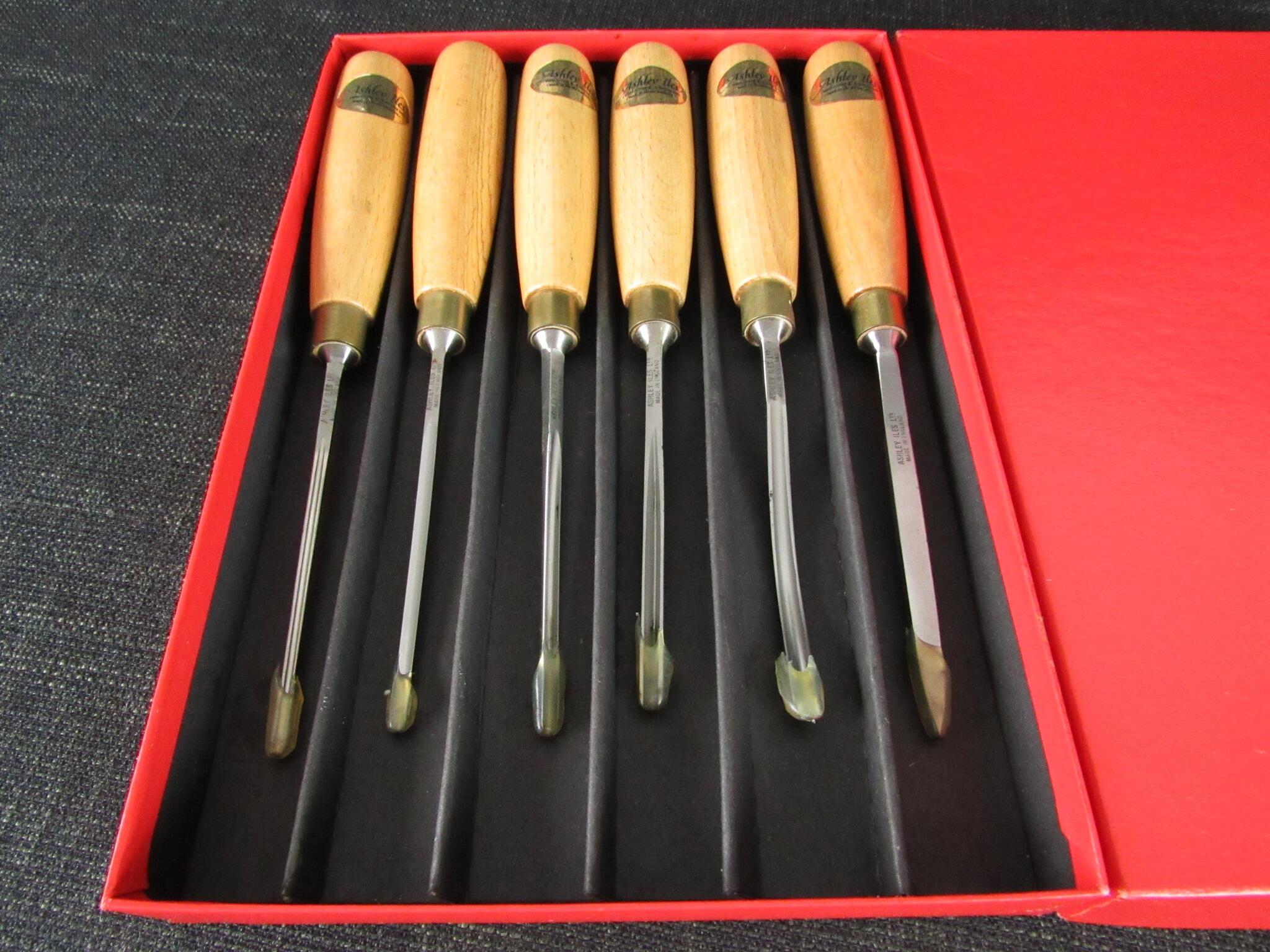 ASHLEY ILES Supplementary Set 2 of 6 Carving Tools - Unused