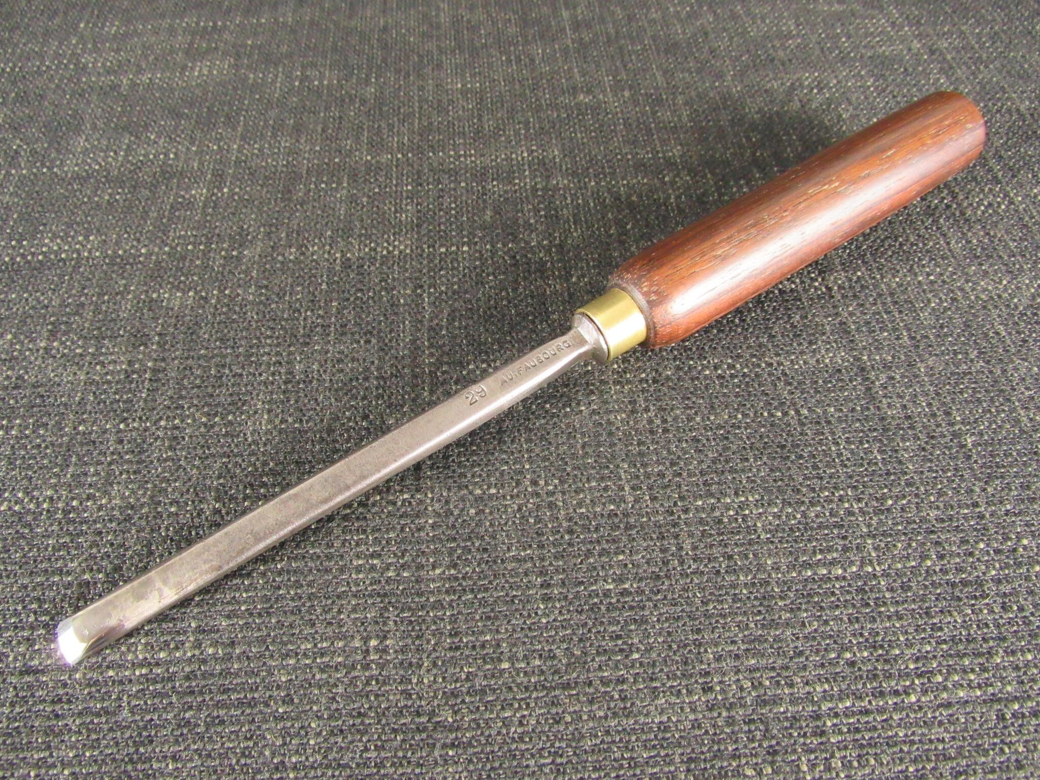 SORBY 5/16 inch Straight Carving Gouge marked 29 Au Faubourg *SOLD*