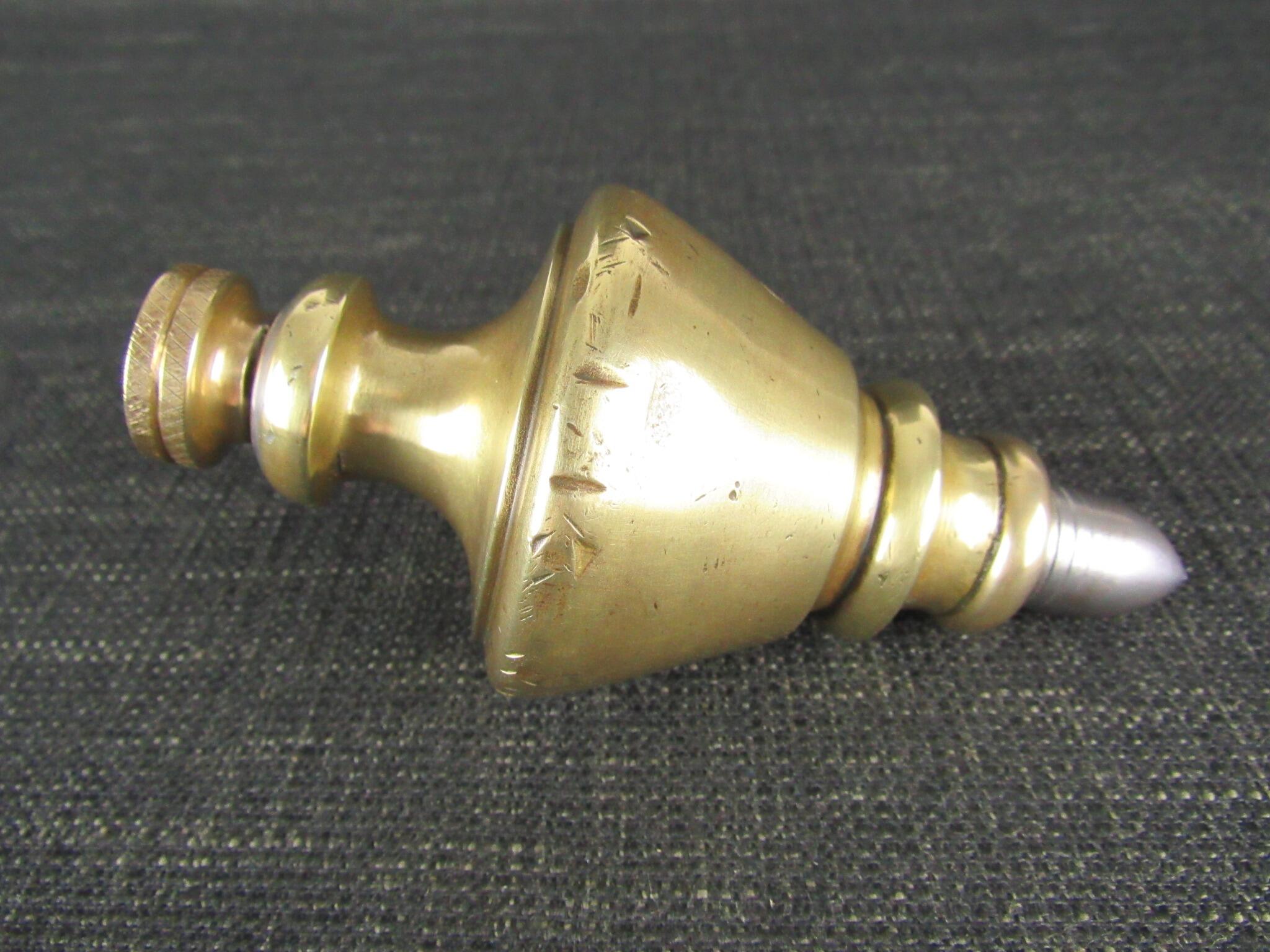 Large Brass Plumb Bob with Steel Point *SOLD*