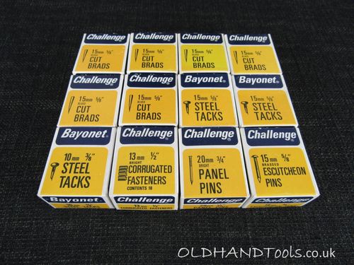 12 Boxes of BAYONET and CHALLENGE Fixings - New Old Stock