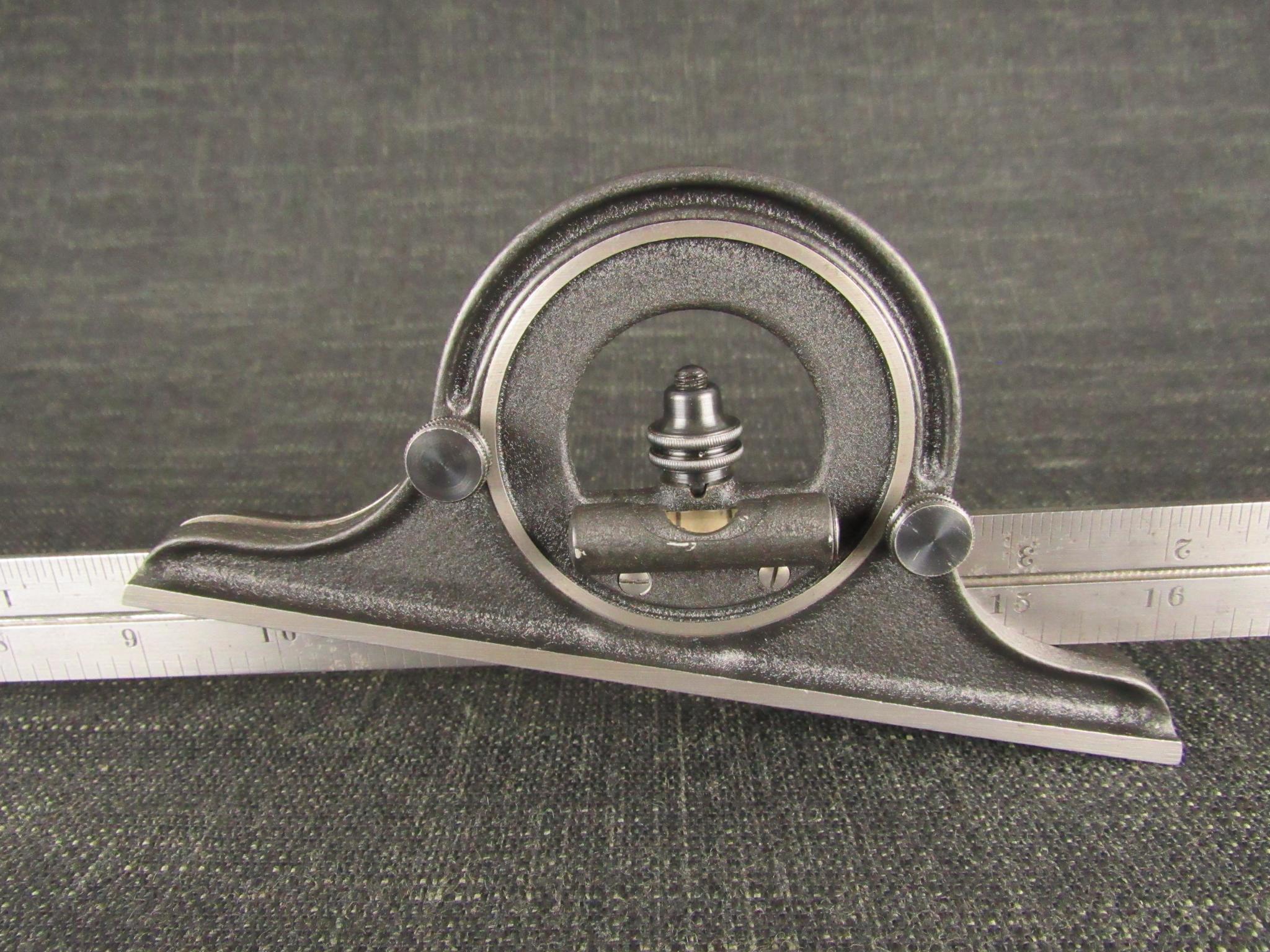 STARRETT 491 Bevel Protractor with 18" Rule *SOLD*