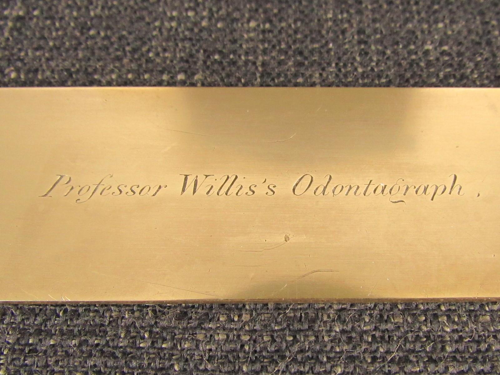 Professor Willis's Odontagraph by HOLTZAPFFEL - Odontograph
