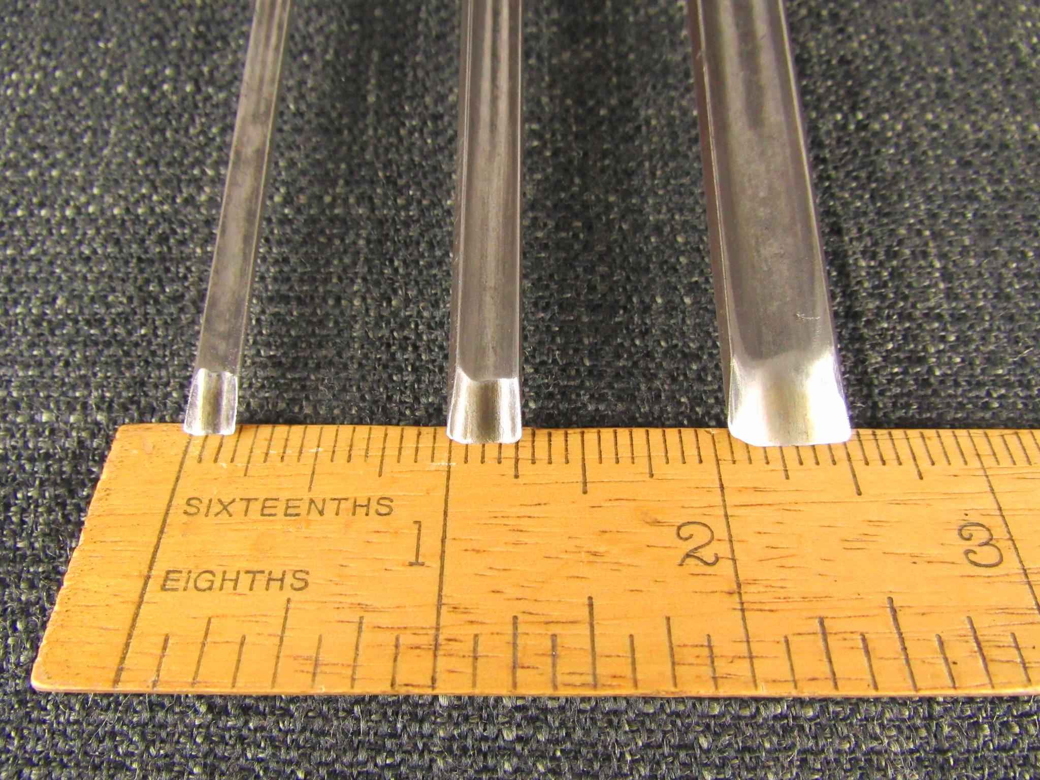 Set of 3 HENRY BROWN & SONS Paring Gouges with London Boxwood Handles ...