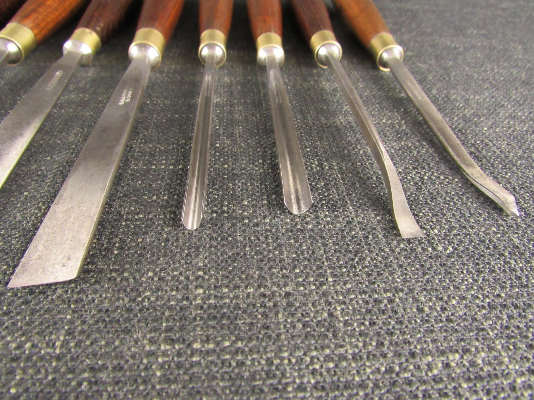 Set of 11 Antique JB ADDIS Carving Tools - 9 Prize Medals *SOLD*