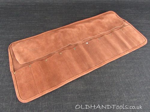 LIE NIELSEN 9 Pocket Leather Chisel Roll - Tool Roll