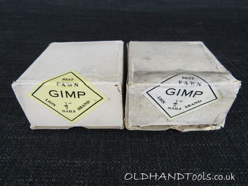 2 Boxes of Vintage LION Brand Gimp Pins - 1/2 inch Fawn