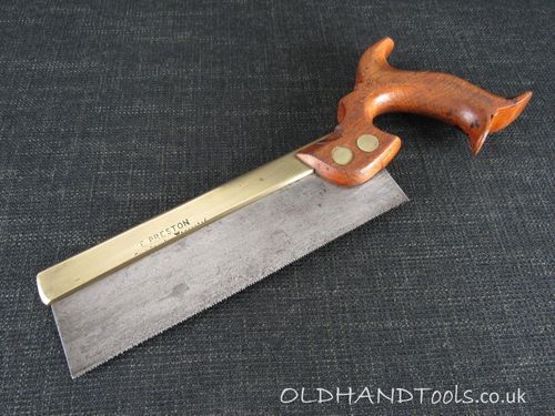 EDWARD PRESTON 8 inch Brass Back Dovetail Saw