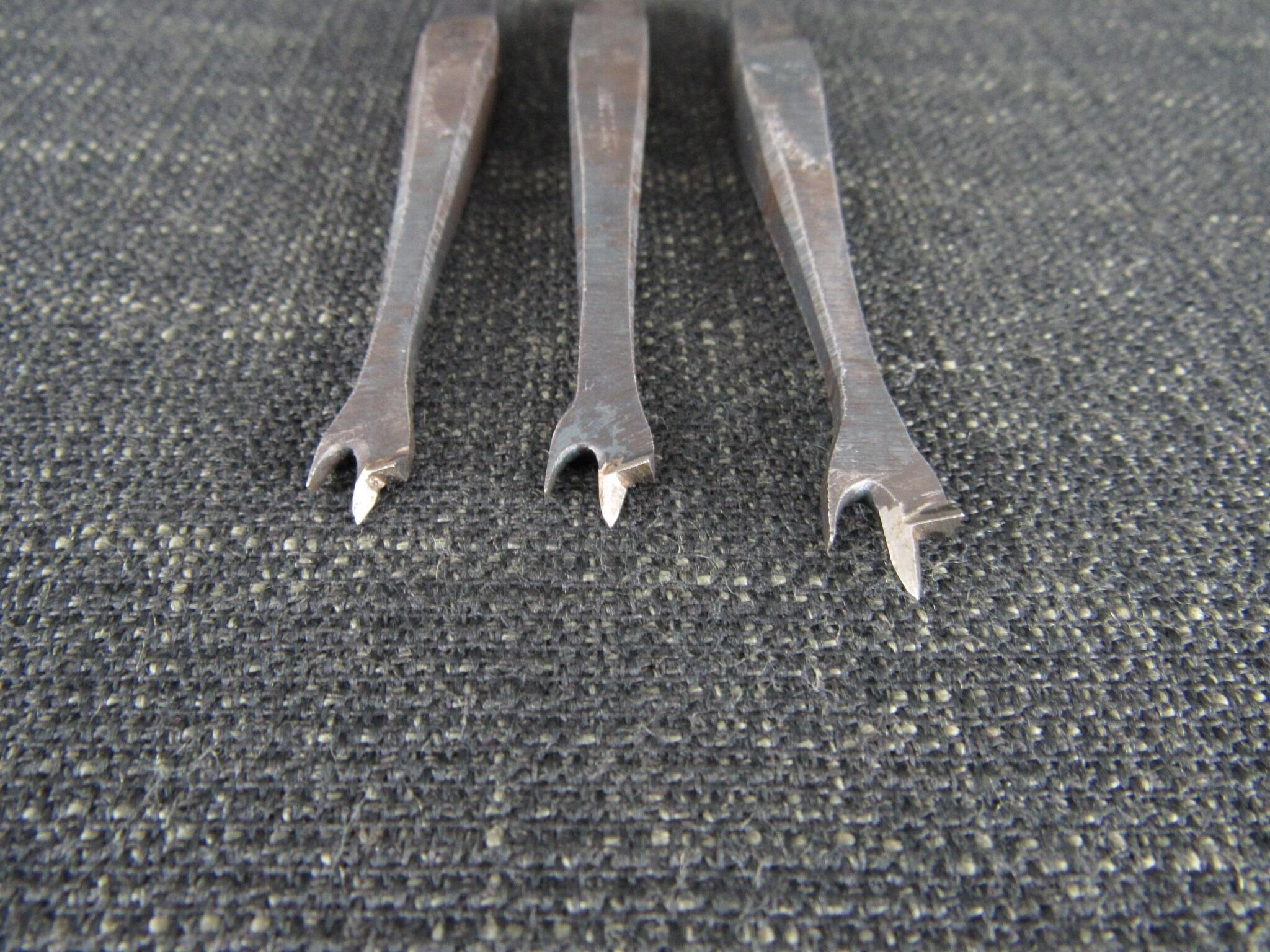 3 Small MUSGRAVE Brace Centre Bits