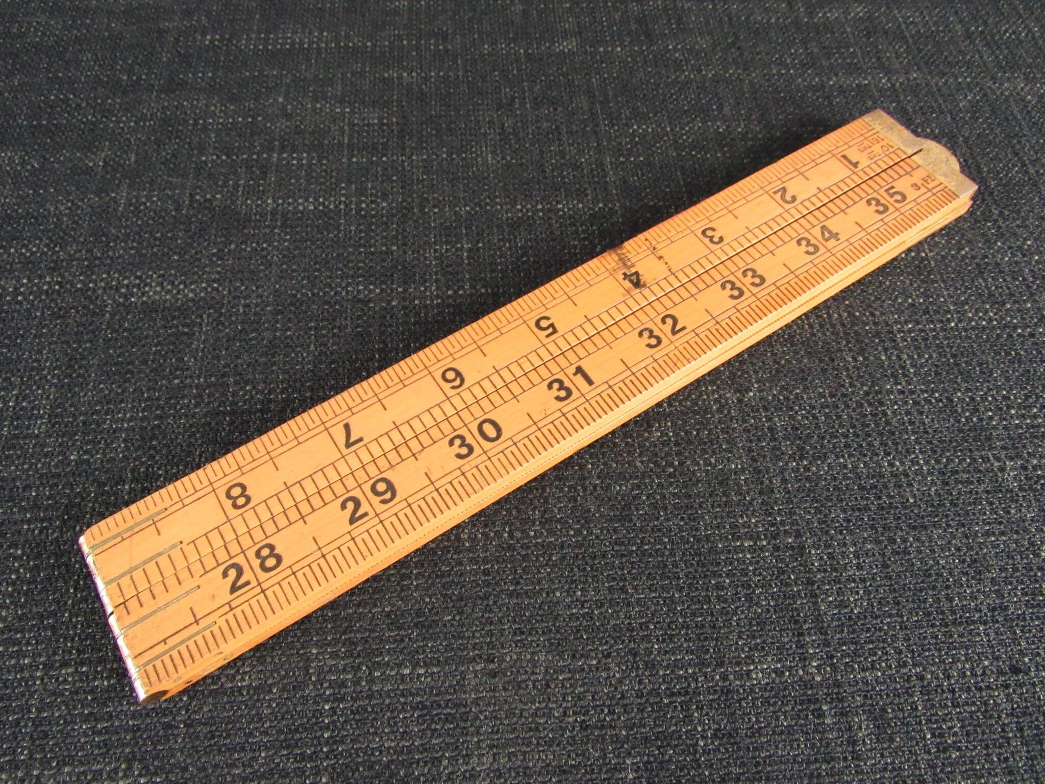 Stanley Rabone RABONE CHESTERMAN 1377 Boxwood Rule - Imperial & Metric *SOLD*