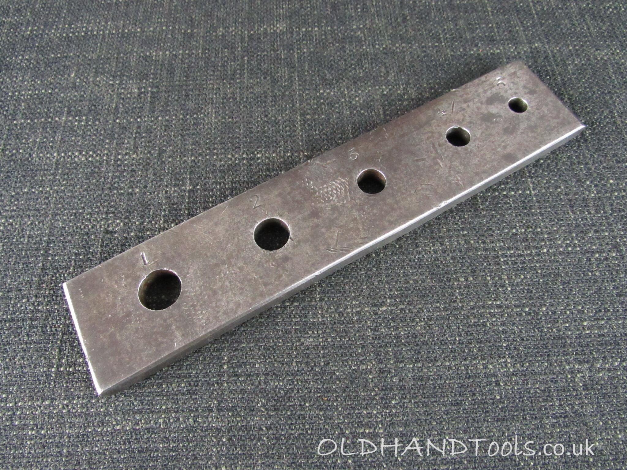 Vintage Dowel Plate - 5 Hole