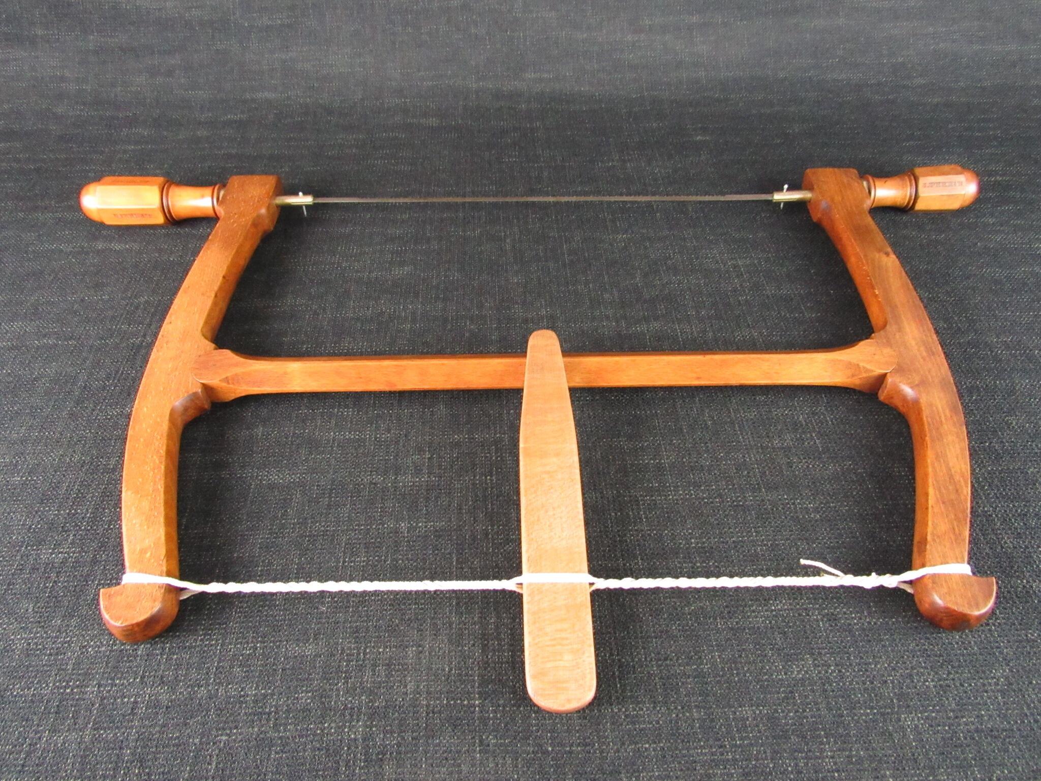 Vintage Wooden Bow Saw with Boxwood Handles *SOLD*