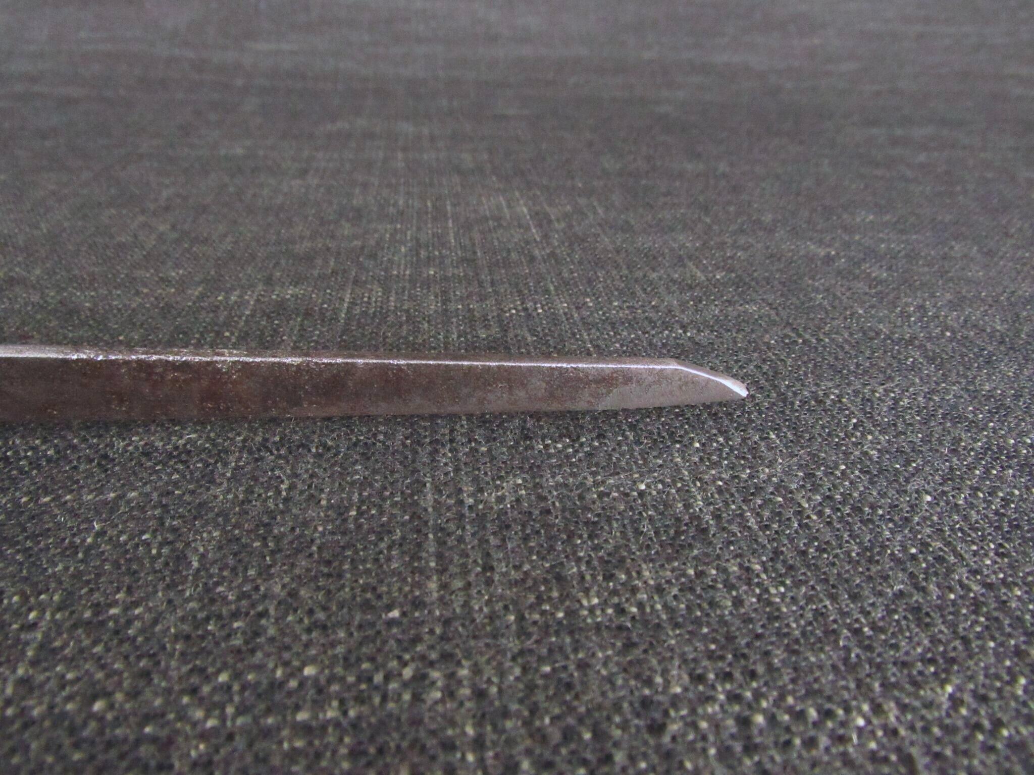 Early GREEN Mortice Chisel - 1/8 inch - Pig Sticker - for restoration