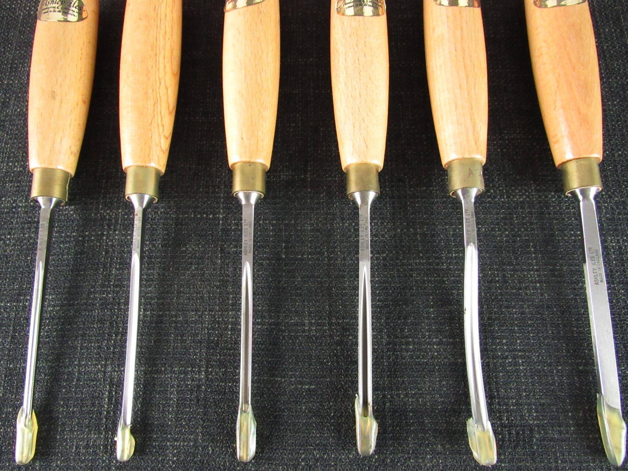 ASHLEY ILES Supplementary Set 2 of 6 Carving Tools - Unused