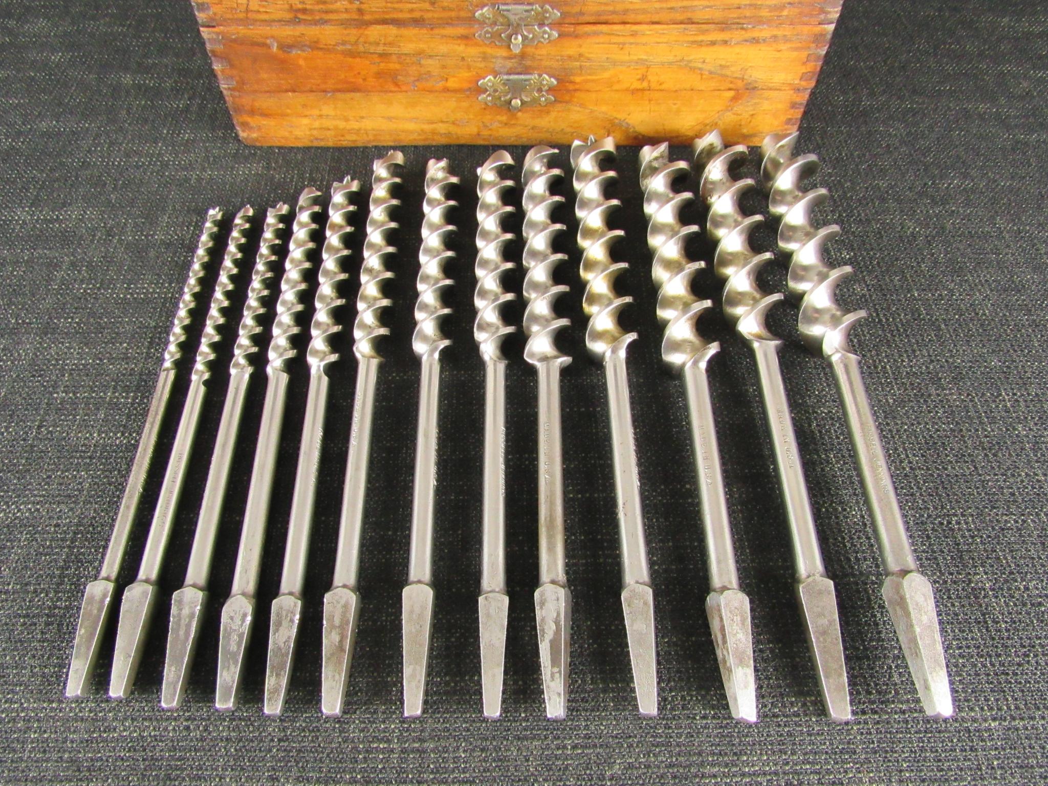 Tool Box, Auger or Drill Bit Box, Russell Jennings Company