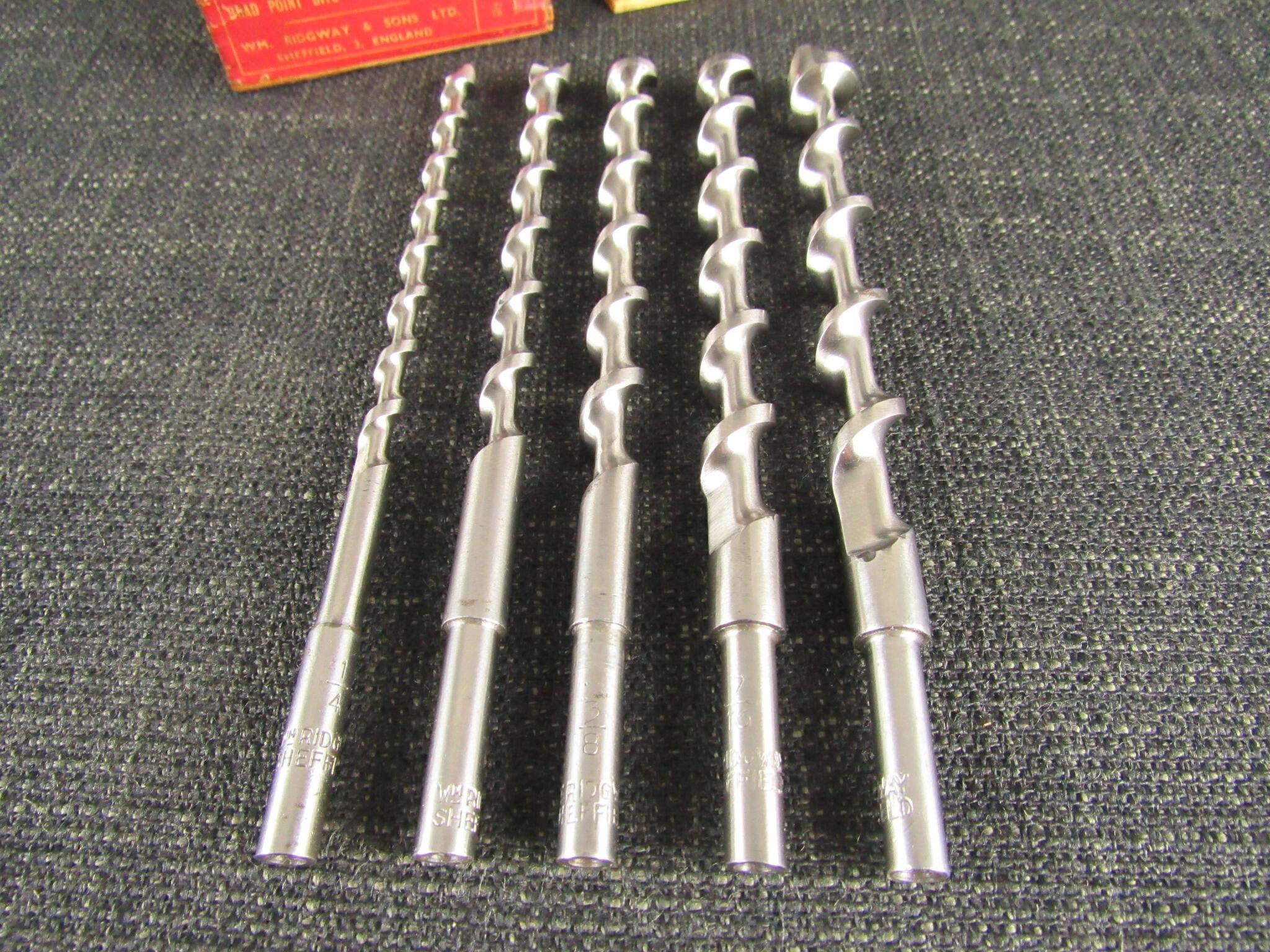 Boxed Set of RIDGWAY 350 Solid Centre Bits *SOLD*