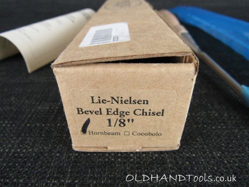 New & Unused 1/8 inch LIE NIELSEN Bevel Edge Chisel