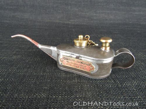 Vintage Miniature Oil Can marked HUNT's STORES
