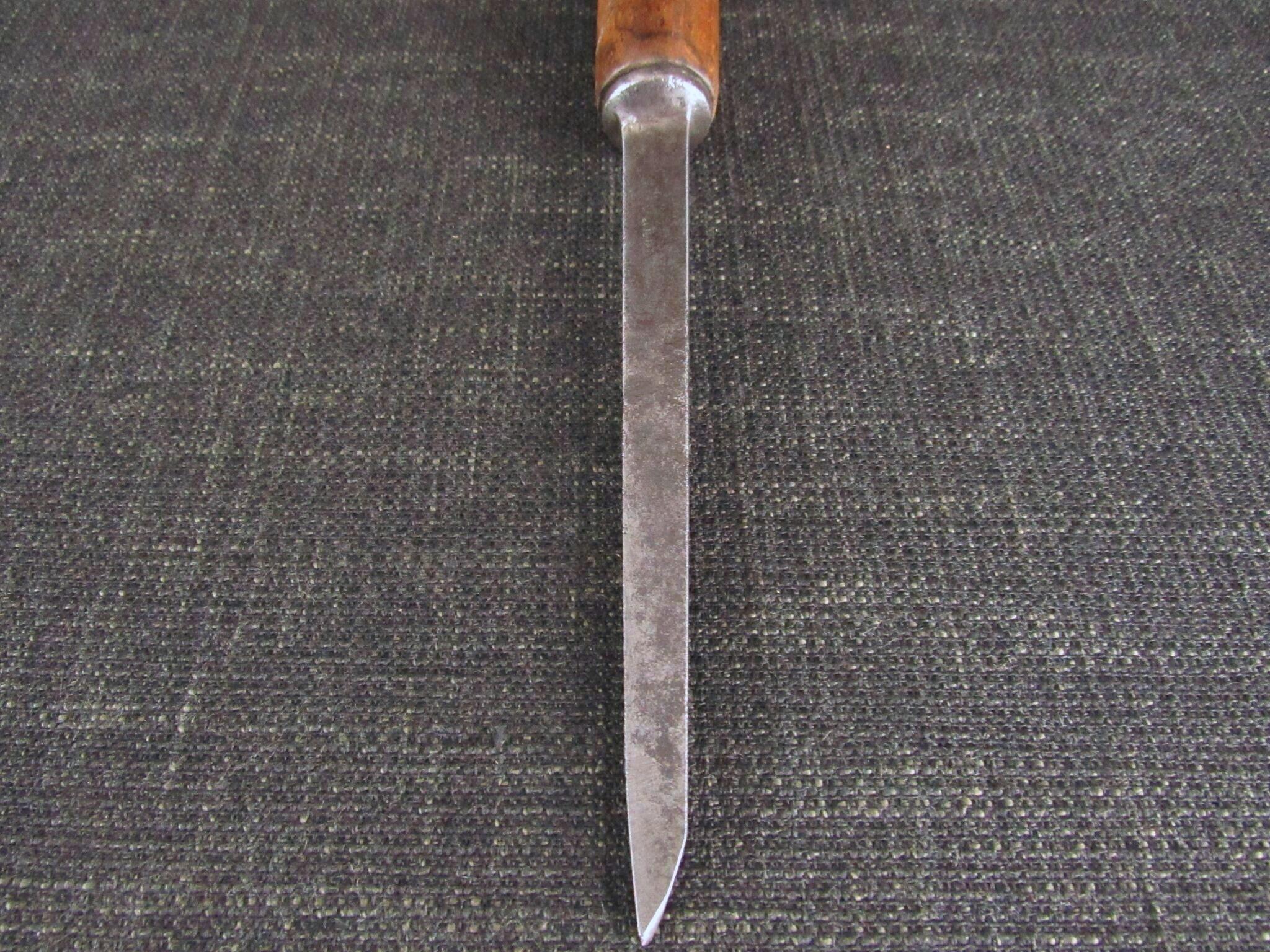 Early GREEN Mortice Chisel - 1/8 inch - Pig Sticker - for restoration