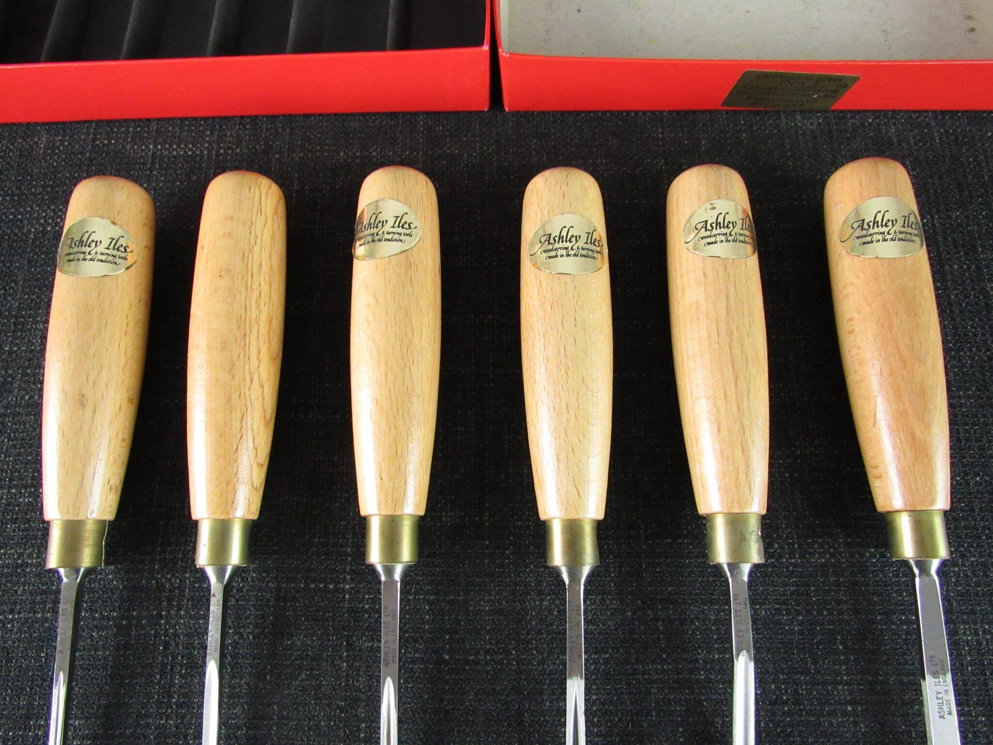 ASHLEY ILES Supplementary Set 2 of 6 Carving Tools - Unused