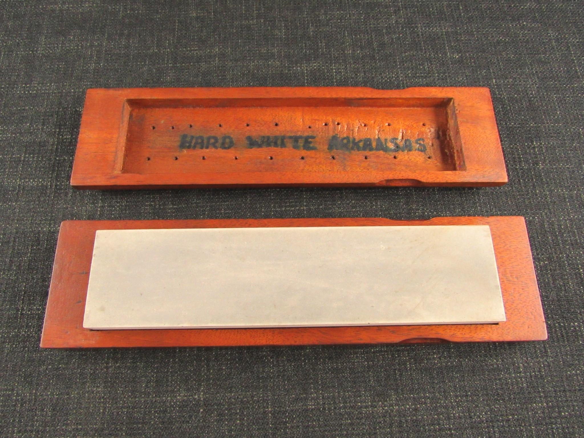 Natural Hard White Arkansas Oil Stone Sharpening Stone *SOLD*