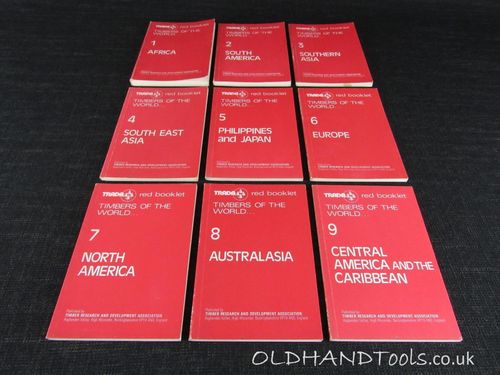 TRADA Red Booklet TIMBERS OF THE WORLD - Full Set of 9 Volumes